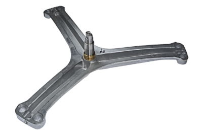 Крестовина барабана стиральной машины Indesit, для бака 294330, надпись на крестовине 210203106, лучи 24,5 см, вал 7,3 см, d=25 мм, под болт